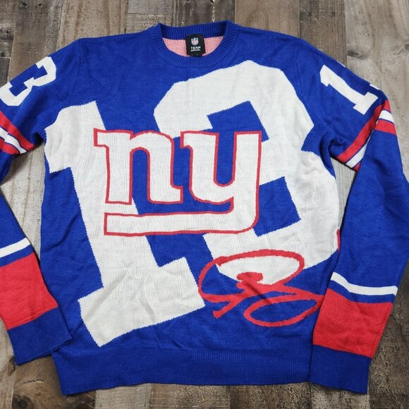 NFL NY Giants Mens size L Large Acrylic Long Sleeve Pullover Christmas Sweater - Picture 2 of 8